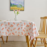 Waterproof PVC Table Cloth Oil-Proof Wipeable Rectangle Tablecloth Kitchen Decor