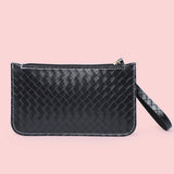 Women PU Leather Wristband Wallet Clutch Bag Phone Holder Zip Coin Purse Handbag