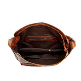 3 Pcs Retro Leather Tote Shoulder Handbags Set, Fashion Top Handle Satchel Purse Crossbody Bag with Matching Wristlet Wallet for Women