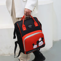 Zipper Pockets Waterproof Large Capacity Insulated Pockets Backpack Diaper Bag