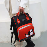 Zipper Pockets Waterproof Large Capacity Insulated Pockets Backpack Diaper Bag