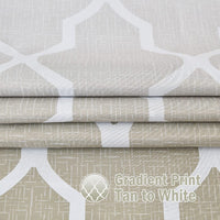 1 Piece Gradient Color Room Darkening Curtain Grommet Blackout Window Curtain Eyelet Ring Top Window Drapes Thermal Insulated Curtain Panel