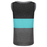 Women Color Block Tank Tops Sleeveless V Neck Summer Casual Tee Shirt Loose Tees