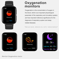 DT93 1.78" Smart Watch Heart Rate Blood Pressure Oxygen Monitor Fitness Tracker