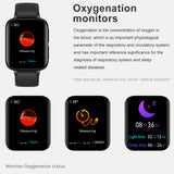 DT93 1.78" Smart Watch Heart Rate Blood Pressure Oxygen Monitor Fitness Tracker