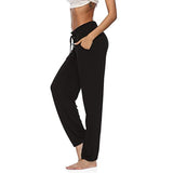 Women Loose Yoga Pants Trousers Fitness Sports Wide Leg Pants Legging Drawstring