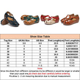 Women Hollow Sandals Hook & Loop Magic Tape Wedge Heel Summer Beach Casual Shoes