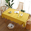 Ruffle Cotton Table Cloth Cover Rectangle Square Tablecloth Dining Wedding Decor