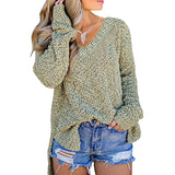 Womens Fuzzy Knitted Sweater Sherpa Fleece Side Slit Full Sleeve Jumper Outwears