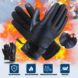 Motorcycle USB Electric Heated Gloves Windproof Cycling Skiing Winter Waterproof