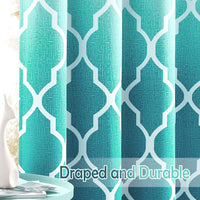 1 Piece Gradient Color Room Darkening Curtain Grommet Blackout Window Curtain Eyelet Ring Top Window Drapes Thermal Insulated Curtain Panel