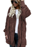 UKAP Women Oversize Fuzzy Jacket Blanket Sherpa Coat Open Front Hooded Cardigan Fluffy Fleece Outwear with Pockets for Lady