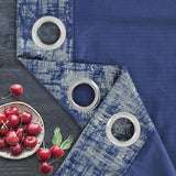 Single Curtain Panel Velvet Sparkle Bedroom Blackout Window Curtain Grommet Room Darkening Curtain Eyelet Ring Top Window Drape