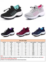 Ferndule Women Shoes Wedges Mesh Breathable Non Slip Wide Width Sneakers Ladies Purple 5.5