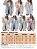 Frontwalk Womens Fuzzy Fleece Jacket Sherpa Winter Zip Up Hoodie Coat Outerwear Solid Open Front Hooded Cardigans with Pocket