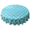Round Tablecloth Wipeable Waterproof Oil-Proof Table Cloth Cover Home Room Decor