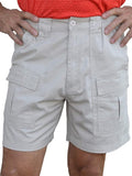 Men Casual Multi-pockets Cargo Short Mens Leisure Bottoms Elastic Waist Workout Solid Color Lounge Beach Shorts