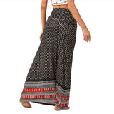 Women Floral Print Skirts Casual Flowy Long Skirts Boho Summer Beach Skirts