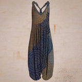 Long Romper Women V Neck Tank Tops Long Jupmsuits Loose Waist One Piece Bodysuit