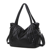 Women's Casual PU Leather Handbag Tote Satchel Shoulder Bag Purse Crossbody Bag