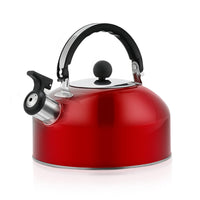 CUH 3 Liter Whistling Tea Kettle - Modern Stainless Steel Whistling Tea Pot for Stovetop with Cool Grip Ergonomic Handle