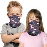 Ice Silk Kids Balaclava Tube Scarf Headband Face Mask Neck Gaiter Wrap Bandana