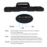 3D Digital Wall Clock LED Desk Alarm Clock Timer Snooze 12/24 Hour Display Digital Clock Night Wall Clock with Temperature Display, USB Charge