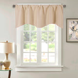 Cafe Kitchen Bathroom Short Blackout Curtain Panel Valance Drape Rod Pocket Deco
