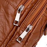 Fashion Daypack Sling Bag Women Casual Chest Backpack Vegan Leather Travel Hiking Shoulder Pack