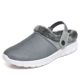 Unisex Slip On Mules Slipper Winter Warm Non-Slip Home Indoor Shoes US 6.5-13