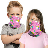 Ice Silk Kids Balaclava Tube Scarf Headband Face Mask Neck Gaiter Wrap Bandana