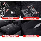 Women Men Electric Heated Vest Thermal Heated Jacket w/ Battery Pack USB Infrared Heating Pad Clothes Outwear Winter Warm Jacket Lightweight