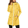 Women Waterproof Coat Jacket Raincoat Hooded Zipper Overcoat Windbreaker Outwear