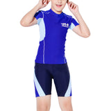 Boys Swimsuit Swimwear Short Sleeve Rash Guard Swim Tops Swim Shorts Shirt Board Swim Trunks Pants Board Shorts Boardshorts Beachwear Quick-Dry Sun Protection Casual Surfing Bathing Suit