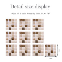 Kitchen Tile Stickers Bathroom 3D Mosaic Self-Adhesive Wall Cover Decal Sticker