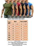 Men's Crew Neck Tops Gym Bodybluilding Fitness Muscle T-Shirt Loose Pullover