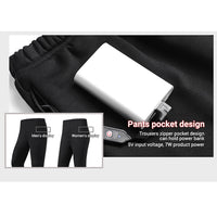Ploreser Heated Underwear Shirt with Pants Washable USB Charging Electric Thermal Heating Insulated Clothes with 3 Level Temperature Setting Cold-Proof Underwear Men/Women Outdoor Winter Heating