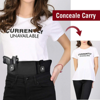 Ruggens Belly Band Holster for Concealed Carry - Breathable Neoprene Waist Holster for Men and Women Fits Glock, Ruger LCP, S&W M&P 40 Shield Bodyguard, Sig Sauer, Ruger, Kahr, Beretta, 1911, etc