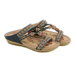 Ferndule Women Flip Flops Buckles Slippers Arch Support Non-Slip Beach Sandals Summer Shoes