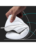Ferndule Girls Breathable Round Toe Dance Sneakers Competition Lightweight Lace Up Training Cheer Shoes White 2Y