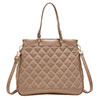 Women Diamond Quilted PU Leather Shoulder Bag Ladies Crossbody Bag Handbag Tote