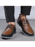Mens Pointed Toe Loafers Leather Formal Business Dress Shoes