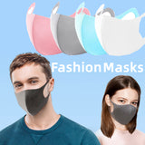 CUH Frabic Face Masks,Soild Color Mouth Covering,Strethable Mouth-muffle,Washable Reusable Mask,Adult Kids Face Cover