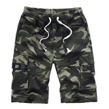 Women Casual Cargo Short Pants Hiking Elastic Waist Drawstring Pants