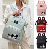 Zipper Pockets Waterproof Large Capacity Insulated Pockets Backpack Diaper Bag