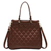 Women Diamond Quilted PU Leather Shoulder Bag Ladies Crossbody Bag Handbag Tote