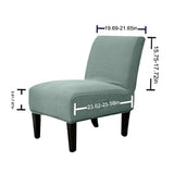 Modern Slipper Chair Slipcover Stretch Armless Chair Cover Furniture Protector