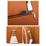 4Pcs Women Leather Handbag Tote Crossbody Shoulder Bag Card Holder Small Pouch