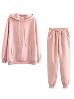 Frontwalk Hoodies Sweatsuit for Women 2 Piece Long Sleeve Fleece Workout Jogger Tracksuit Loungewear Set Plus Size Black XL