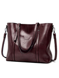 Women's PU Leather Fashion Handbag Tote Satchel Shoulder Bag Purse Crossbody Bag